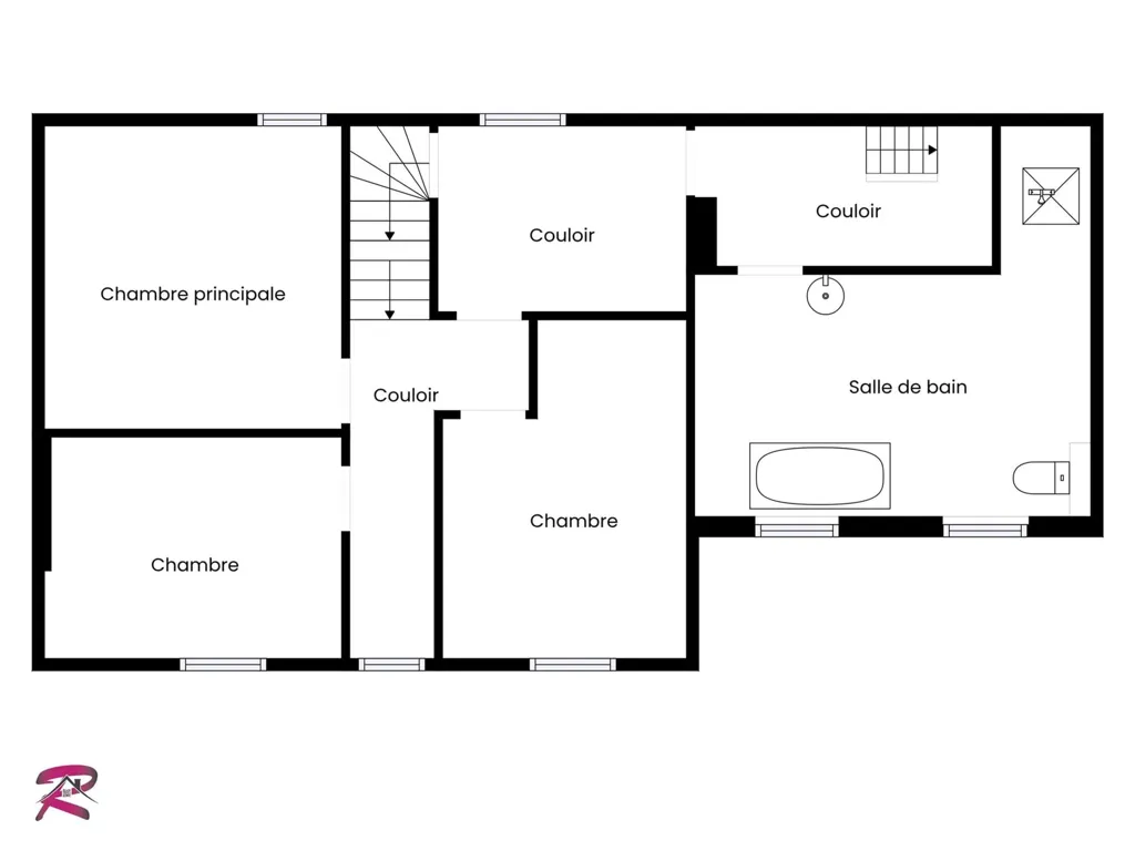 Plaan - 4-Floor House with Pergola in Roufosse