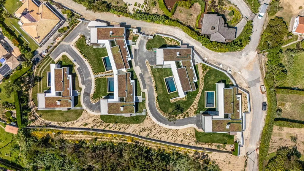 Vue aérienne - Contemporary Villa with Pool in Sintra