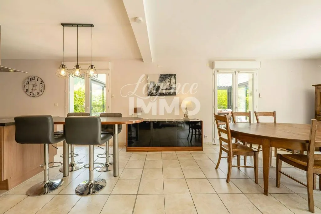 Söögituba - Luxury House with Pool in Doussard