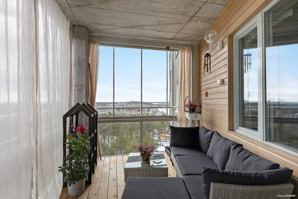 Balcon - Modern Flat with Balcony in Luleå