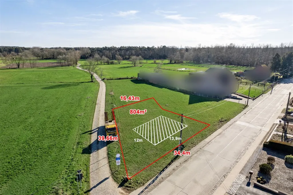 Vue aérienne - Terrain à Bâtir avec Vue Sud-Est à Aarschot
