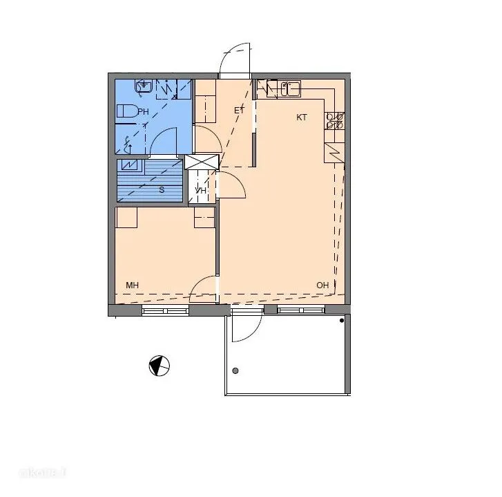 Plan - Apartment with Sauna in Keljo, Jyväskylä