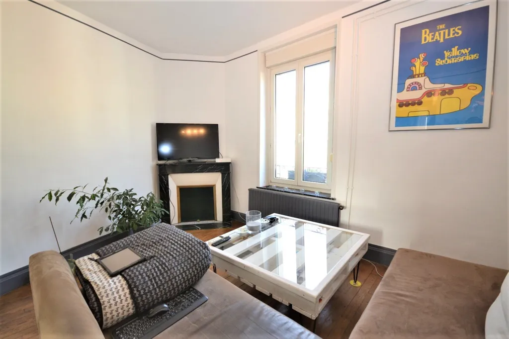 Séjour - Appartement T3 avec Cave au Boulevard Lobau à Nancy