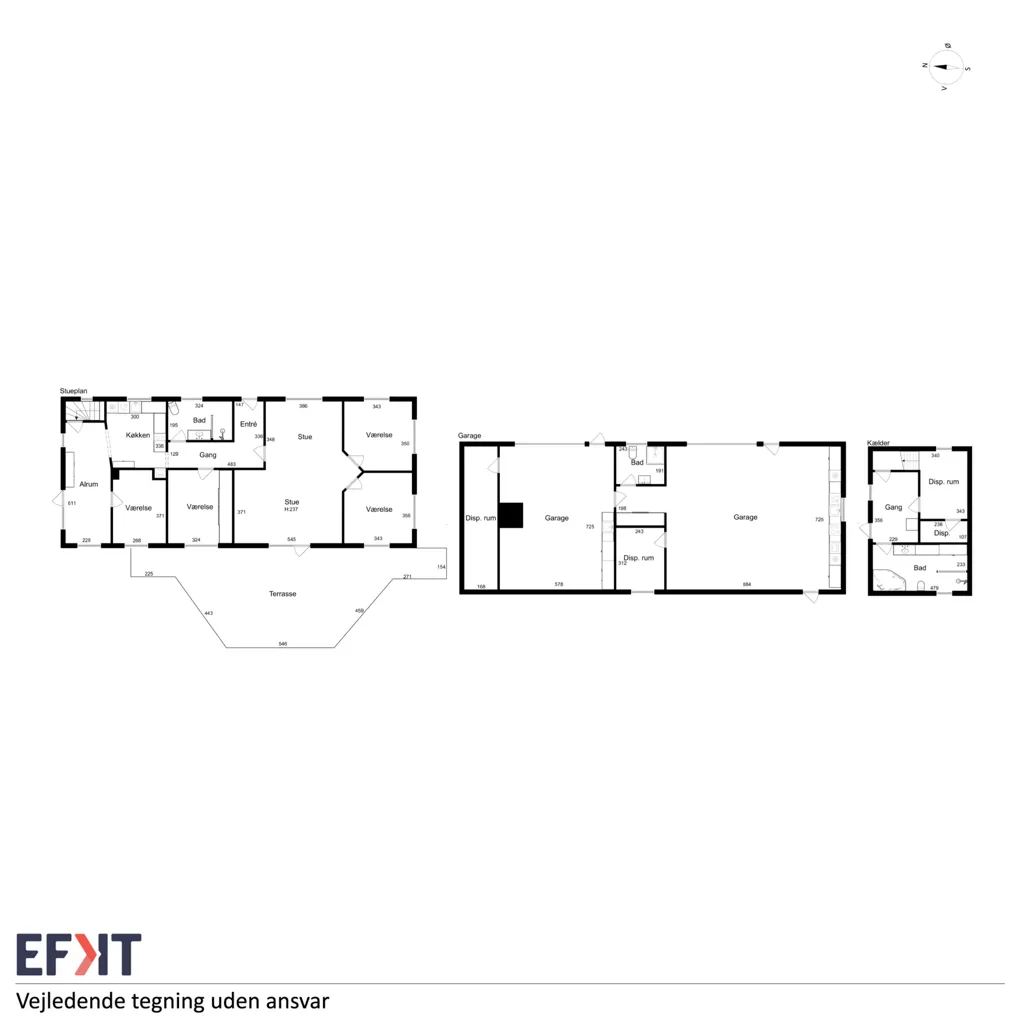 Planimetria - Fenced Villa with Garden in Vojens