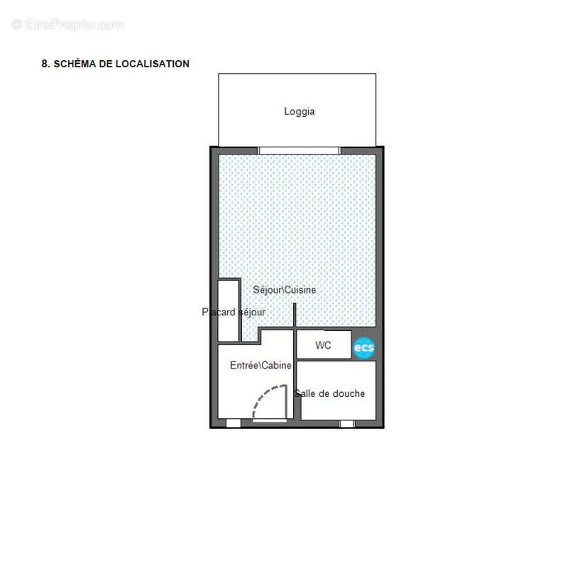 Plaan - Studio with Sea View in Saint-Aygulf