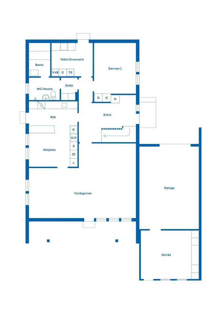 Planimetria - Family Villa with Garden in Jönköping