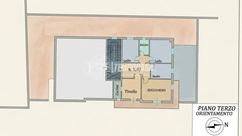 Plaan - Spacious Apartment with Balcony in Ancona