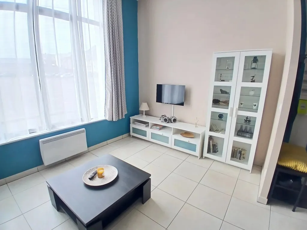 Séjour - Appartement en RDC avec Jardinet à Berck/Plage
