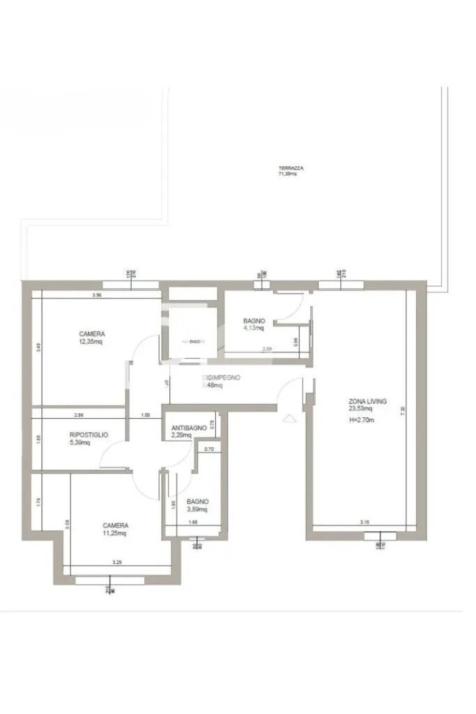 Plaan - Attico with Panoramic Terrace in Gatteo Mare