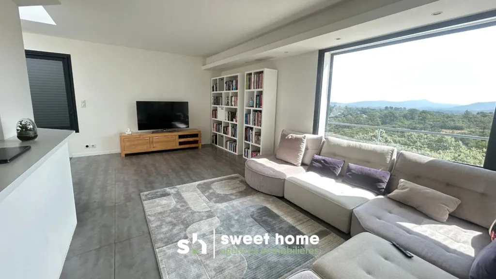 Soggiorno - Modern Villa with Panoramic View in Néoules