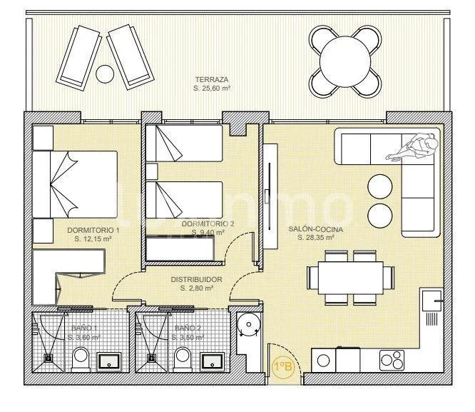 Plaan - Modern Flat with Terrace in Finestrat