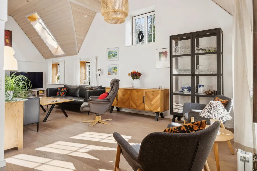 Living Room - Rural Villa with Large Garden in Agerskov