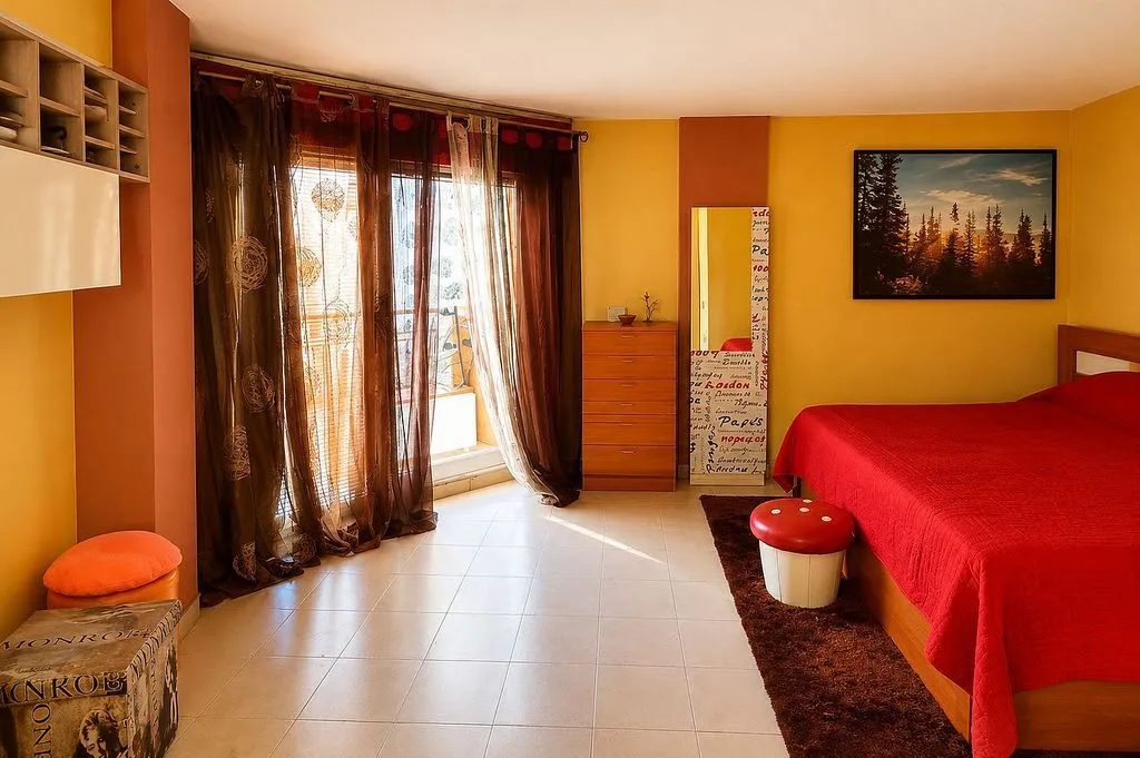 Bedrooms - Studio with Terrace and Pool on Avenida Habaneras