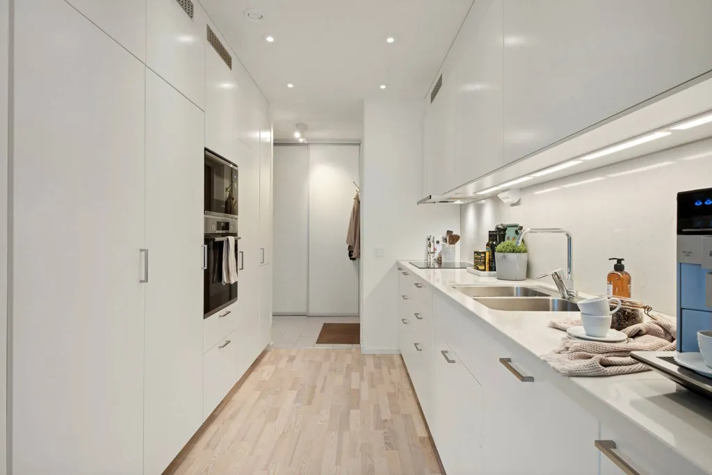 Köök - Modern Apartment with Balcony in Uppsala