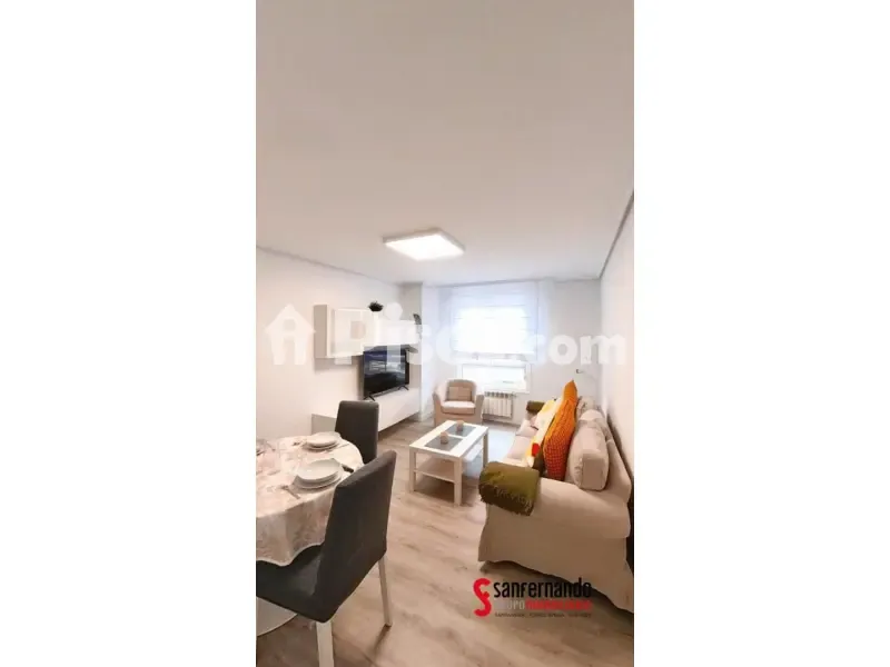 Living Room - Student-Friendly Flat with Balcony in Santander