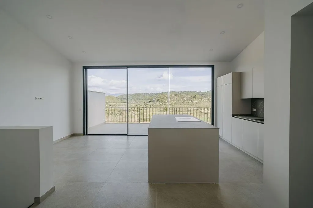 Köök - Luxury House with Mountain View in Sa Cabaneta