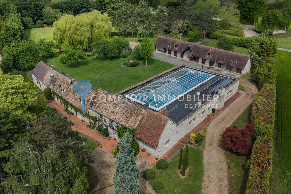 Õhuvaade - Luxury House with Pool in Pacy-sur-Eure