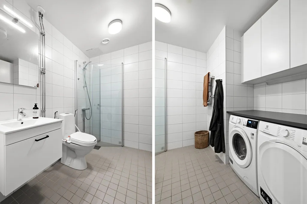 Bathrooms - Apartment with Balcony in Kallhäll