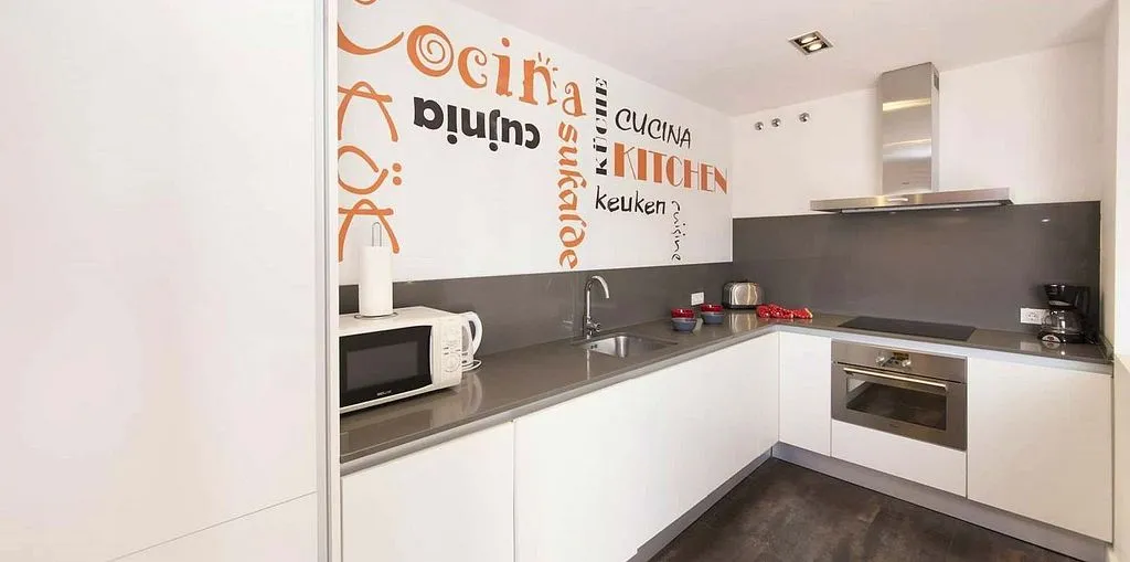 Cuisine - Furnished Flat with Terrace in Tirso de Molina Square