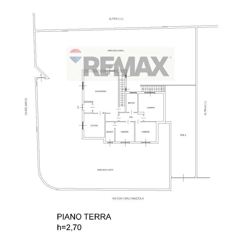 Floor Plan - Single Villa with Garden in Bonate Sopra