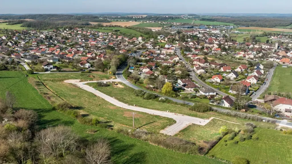 Aerial - Building Land with Countryside View in Pouilley-les-Vignes