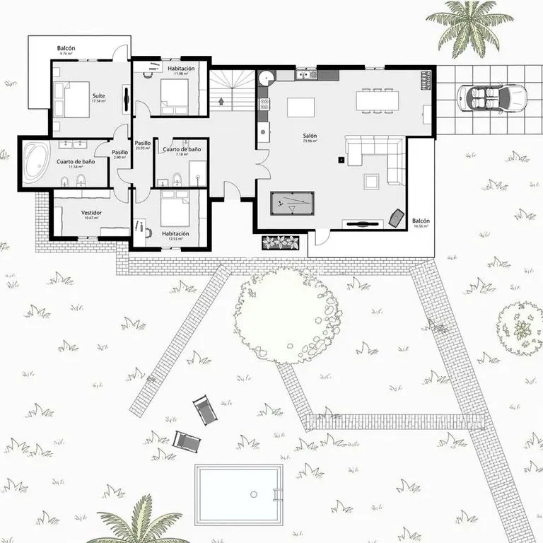 Planimetria - Luxury Villa with Pool in Tacoronte