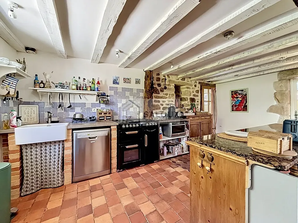 Cuisine - Ancienne Chaumière avec Jardin dans un Hameau d'Ambon