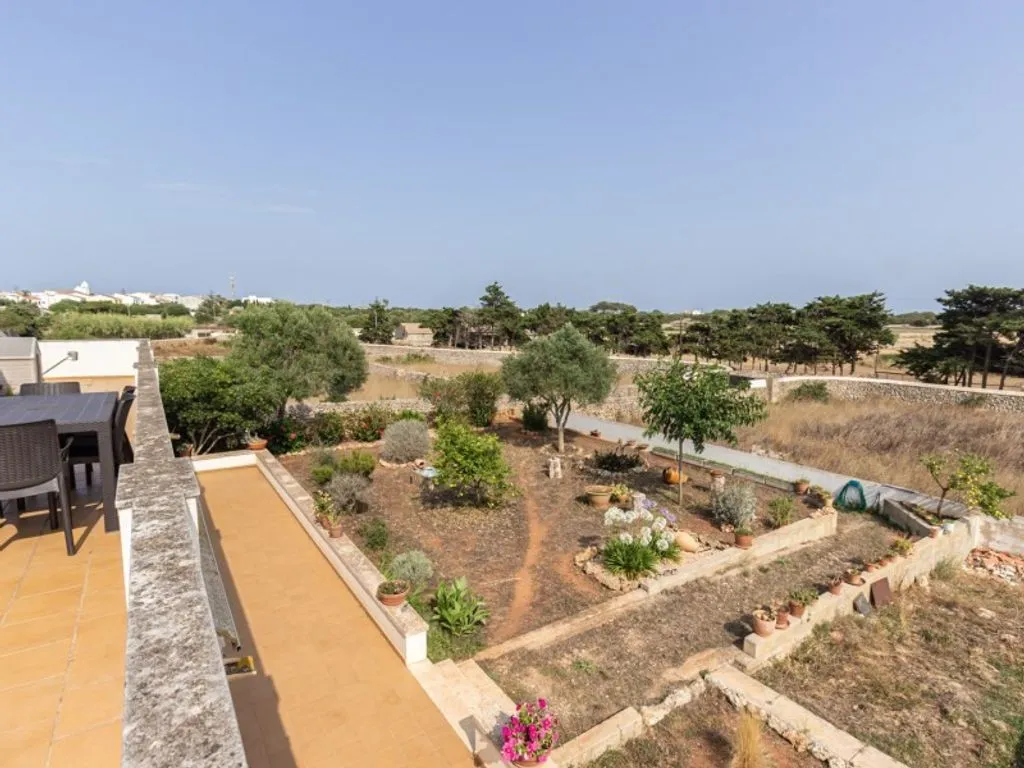 Terrace - Luxury Farmhouse with Pool near Mahon