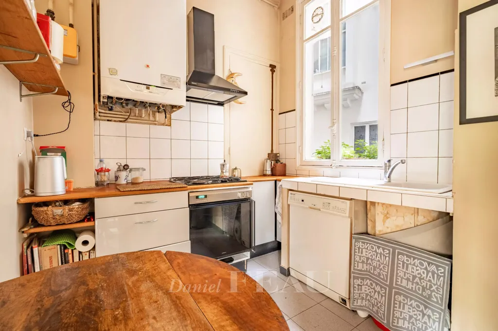 Köök - 3-Bed Apartment with Balcony in Paris 6th