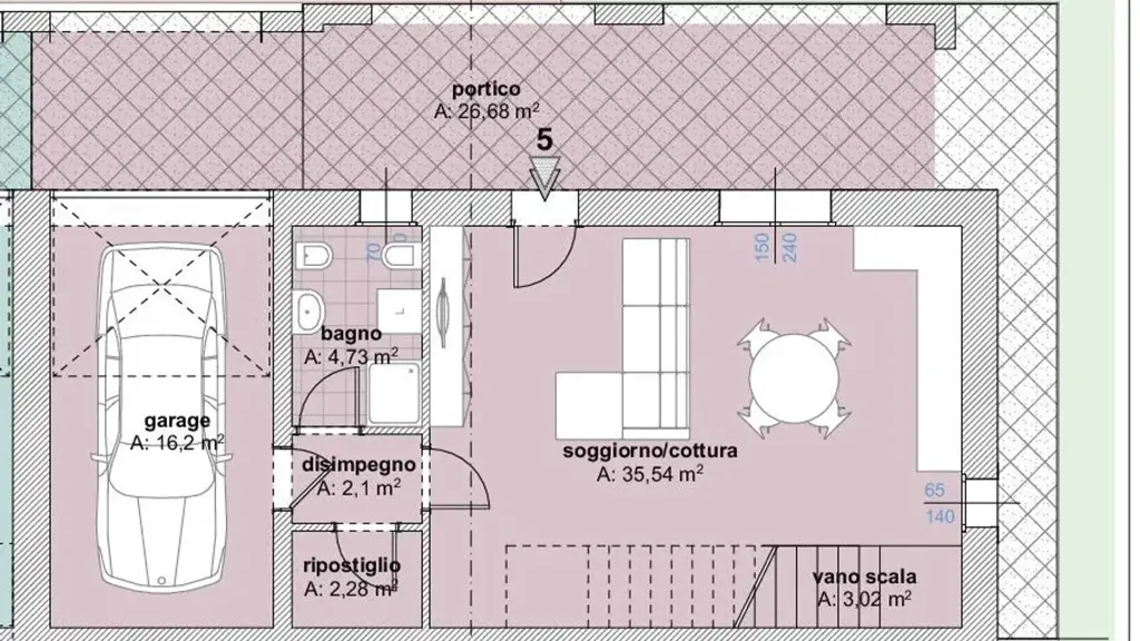 Plan - New Villa with Private Garden in Padova