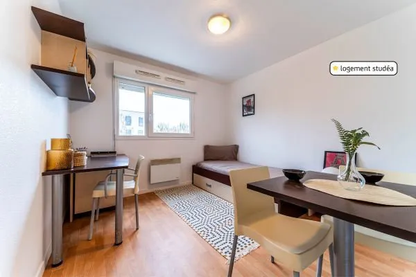 Salle à manger - Studio Meublé en Résidence Étudiante à Villeneuve-d'Ascq