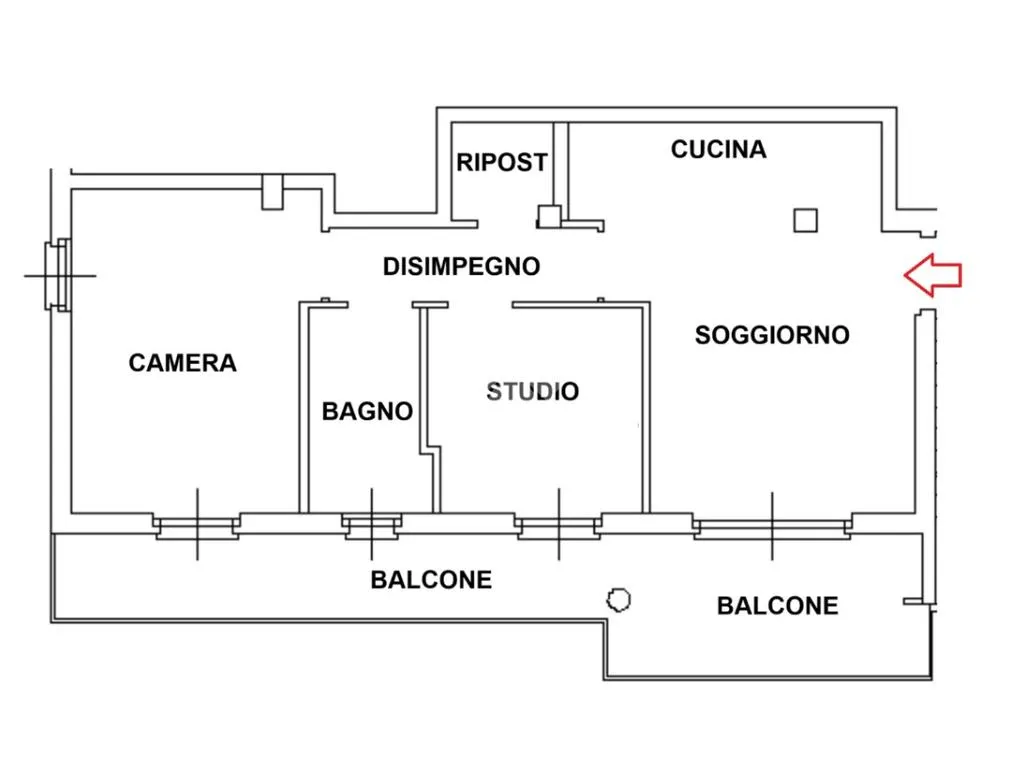 Plaan - Modern Flat with Terrace in Senago