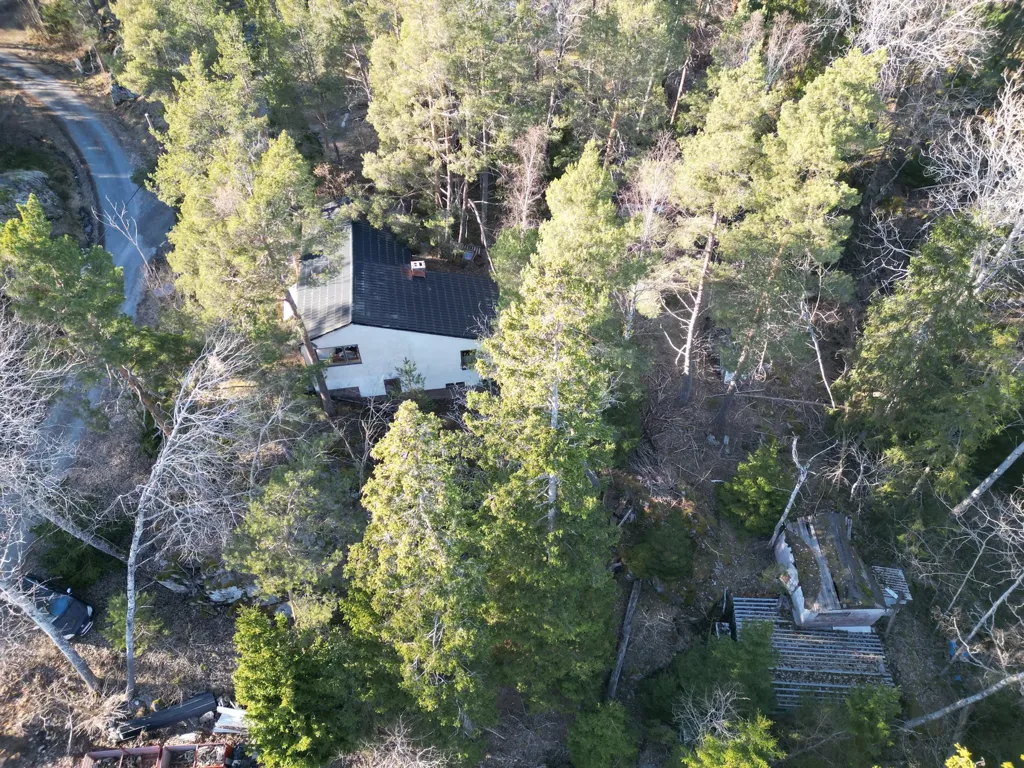 Vue aérienne - Plot for Villa with Forest View in Härsbacka
