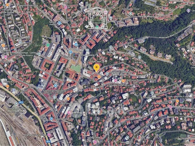 Vue aérienne - New Triplex with Parking in Trieste