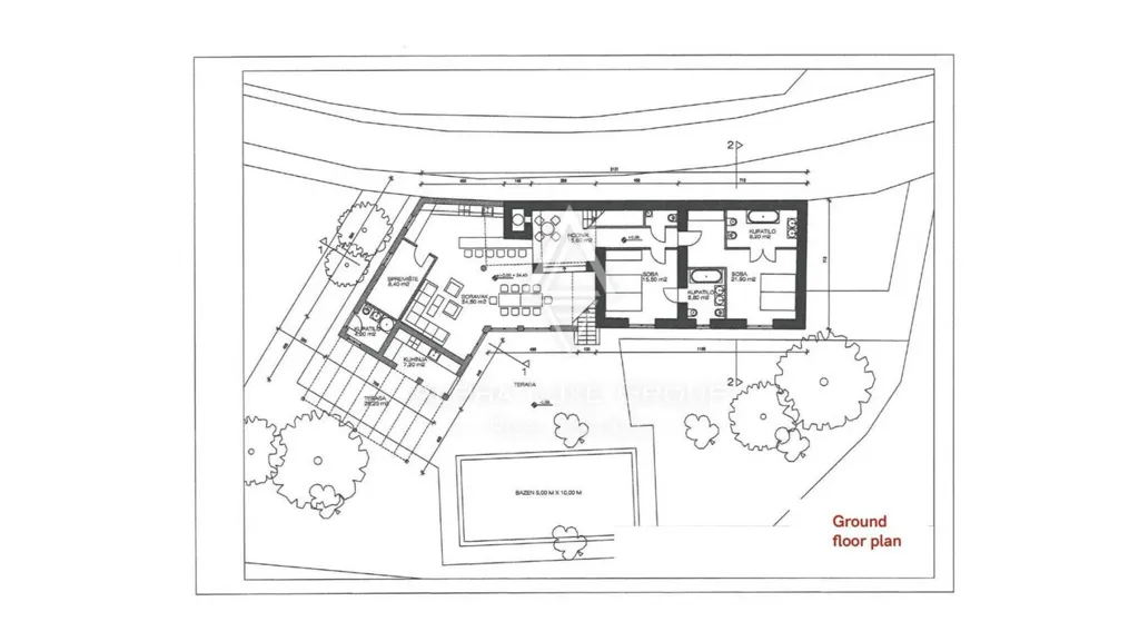 Plan - Modern Villa with Expansive Garden in Rovinj