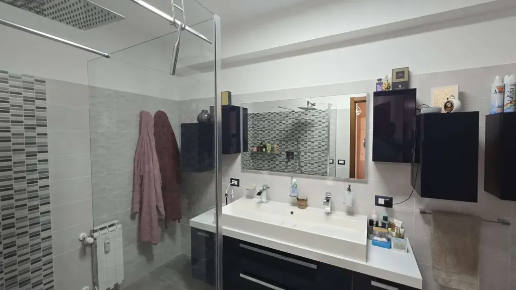 Bathrooms - Rusticated Apartment with Terrace in Madonna Alta, Perugia