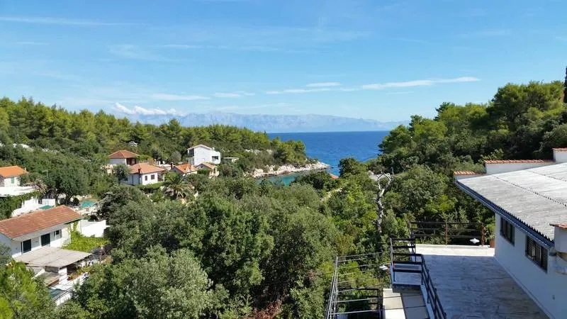 Vue aérienne - Family House with Sea View in Stari Grad