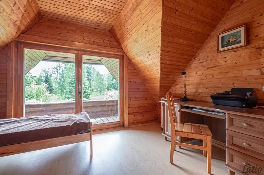 Chambres - Wooden Cottage with Lake View in Cēsis District