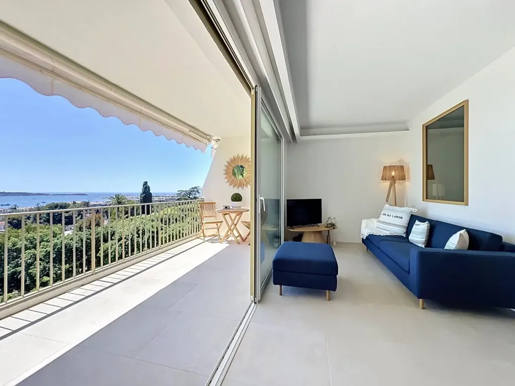 Séjour - Appartement 2P Vue Mer à Cannes Californie