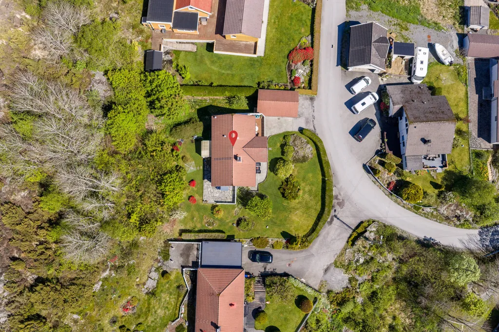 Vista aerea - Quiet Villa with Garden in Langevåg