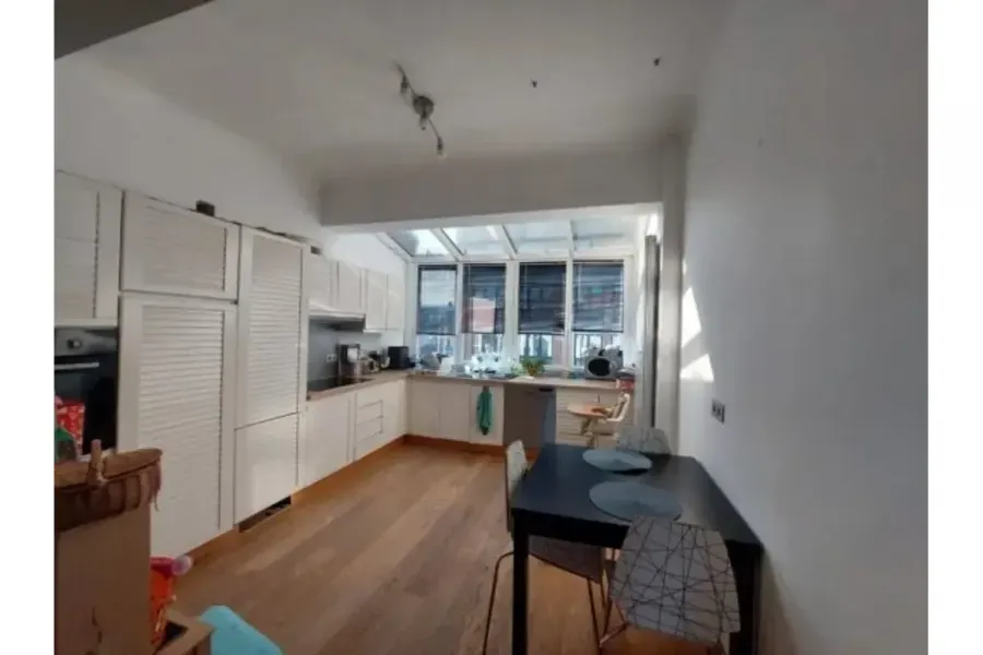 Köök - Duplex Apartment with Terrace in Eupen