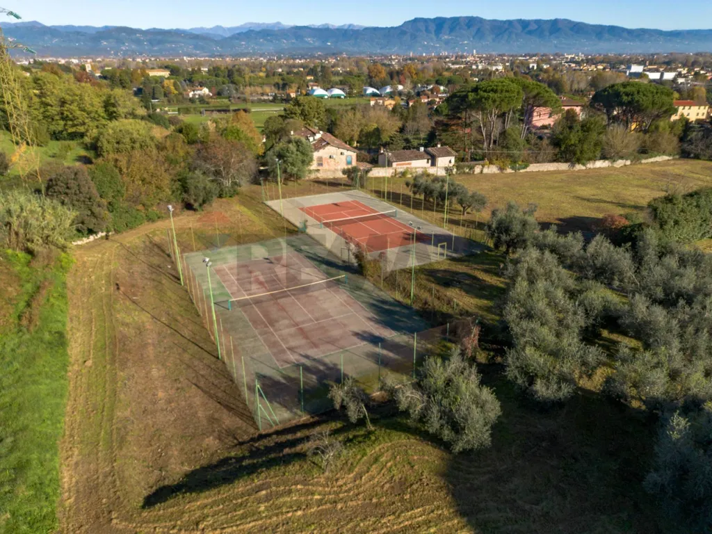 Vue aérienne - Rustic Casale with Tennis Courts near Lucca