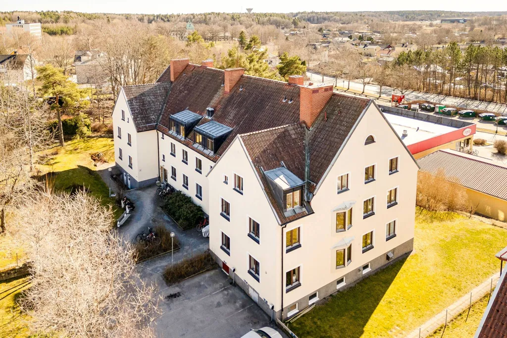 Aerial - Historic Villa with Garden in Enköping