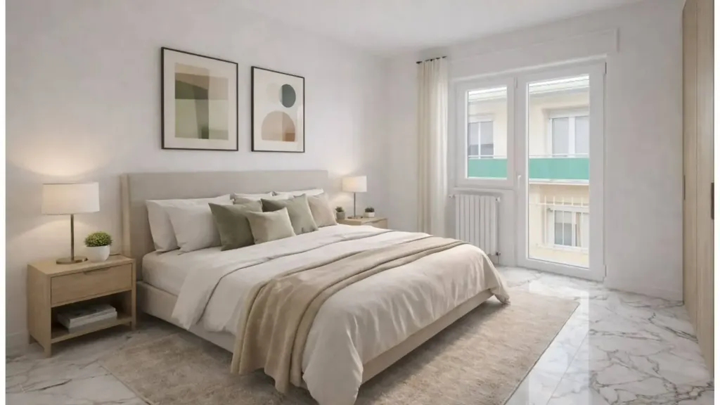 Camere da letto - Penthouse con terrazza vista mare ad Anzio