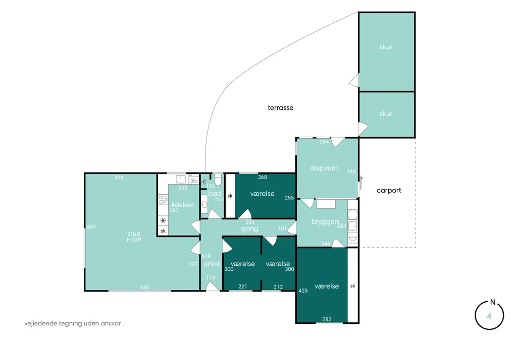 Floor Plan - 5-room house in Hammel