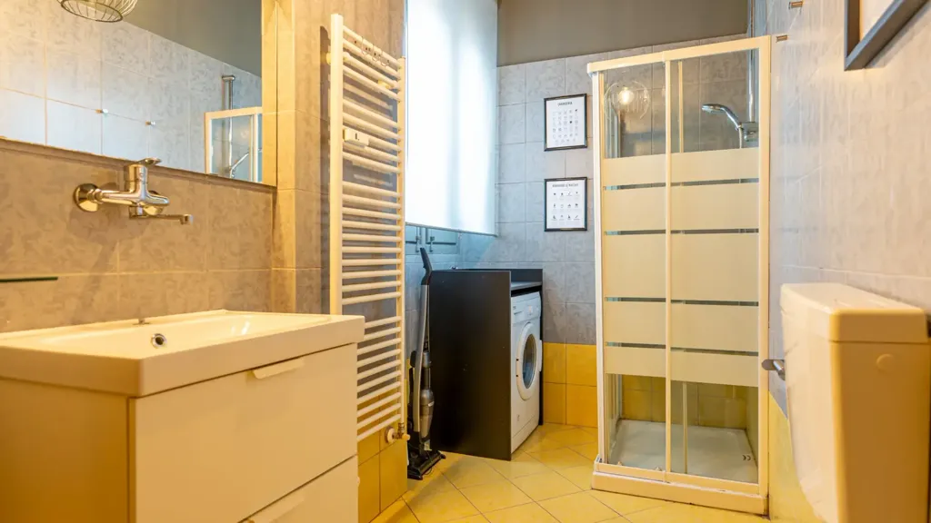 Salles de bain - Panoramic Apartment with Balcony in Turin
