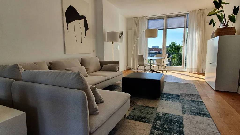 Soggiorno - Furnished Apartment with Terrace in Weimarstraat