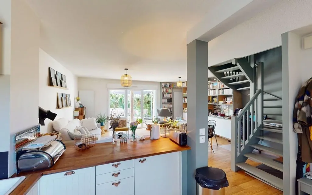 Köök - Duplex Villa with Private Garden in Labenne