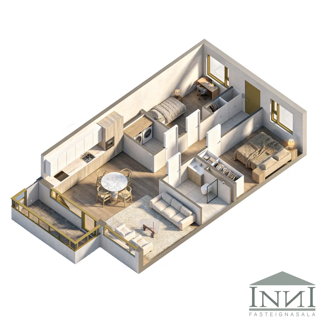 Plan - Apartment with Balcony in Egilsstaðir