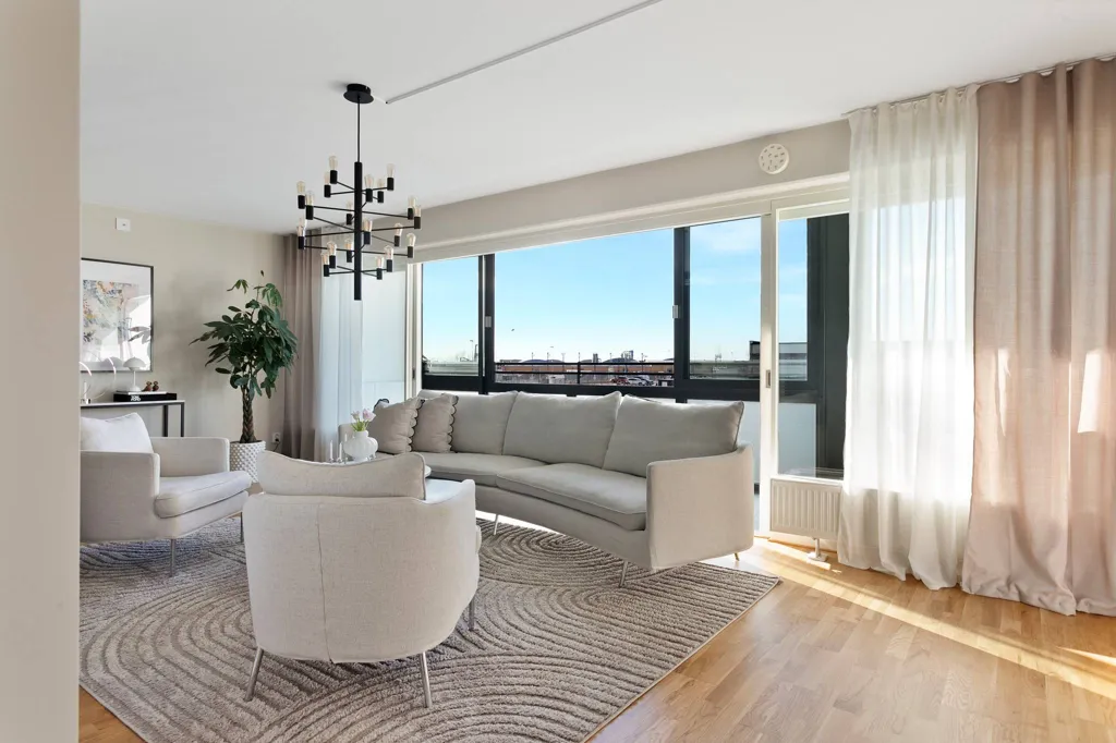 Séjour - Apartment with Balcony in Varberg